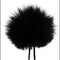 Bubblebee Industries Windbubble Miniature Imitation-Fur Windscreen (Lav Size 2, 35mm, Black)
