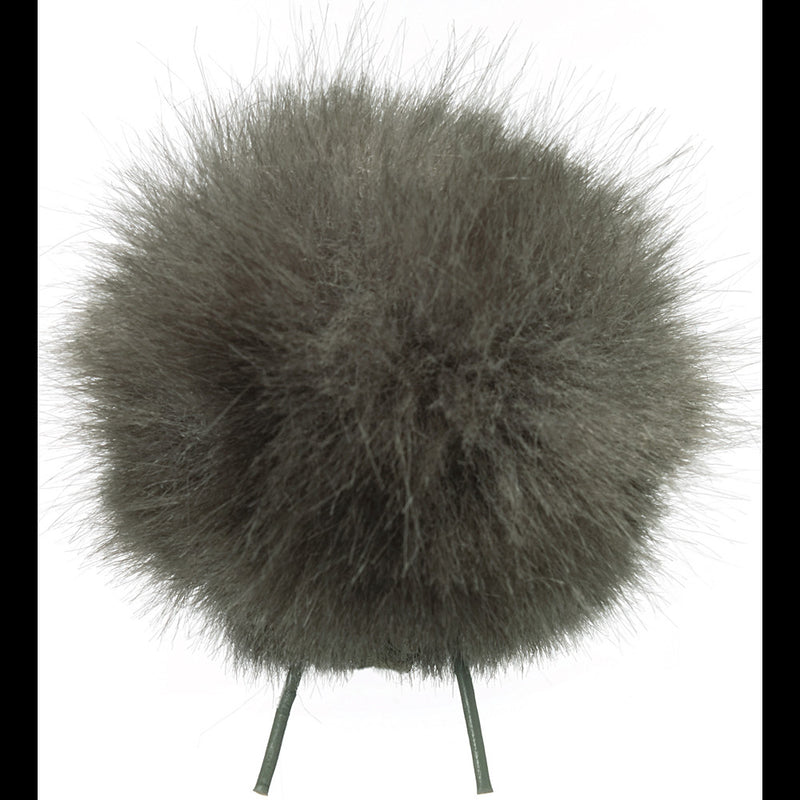 Bubblebee Industries Windbubble Miniature Imitation-Fur Windscreen (Lav Size 4, 42mm, Grey)