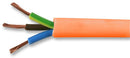 PRO POWER 3183Y-2.50MMORN100M Multicore Unscreened Cable, Flexible, Per M, Orange, 3 Core, 2.5 mm&sup2;