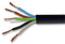 PRO POWER 3185Y-1MMBLK Multicore Unscreened Cable, Flexible, Per M, Black, 5 Core, 1 mm&sup2;