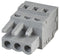 WAGO 231-103/026-000 Pluggable Terminal Socket Connector with CAGE CLAMP Actuation, 3 way, 5mm pitch, Grey