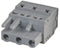 WAGO 231-203/026-000 Pluggable Terminal Socket Connector with CAGE CLAMP Actuation, 3 way, 7.5mm pitch, Grey
