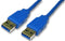 PRO SIGNAL RP021 USB Cable Assembly, USB Type A Plug, USB Type A Plug, USB 3.0, 3.28 ft, 1 m