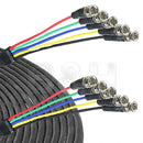 Canare 5-BNC Male to 5-BNC Male Cable - 50 ft