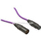 Canare L-4E6S Star Quad XLRM to XLRF Microphone Cable - 15' (Purple)