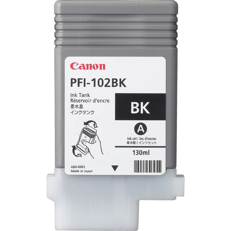 Canon PFI-102BK Black Ink Tank (130 ml)