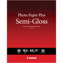 Canon SG-201 Photo Paper Plus Semi-Gloss (8.5 x 11", 50 Sheets)