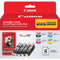 Canon PGI-220/CLI-221 Ink Tank Combo Pack with PP-201 Photo Paper