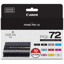 Canon LUCIA PGI-72 10-Color Ink Tank Value Pack