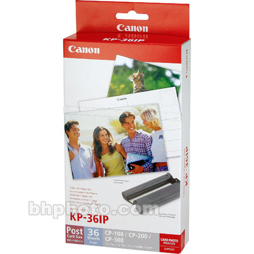 Canon KP-36IP Color Ink & Paper Set (4x6" paper, 36 sheets)