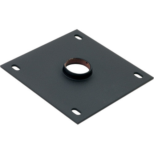 Chief 8 x 8" Ceiling Plate with 1.5" NPT Fitting (Black)