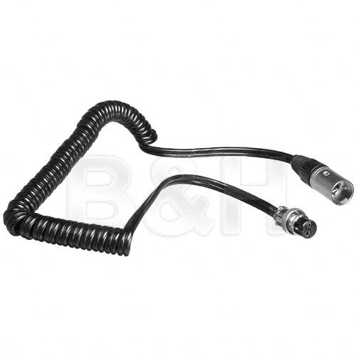 Cool-Lux CC-8234 U3 Coiled Power Cord with 4-pin XLR Connector