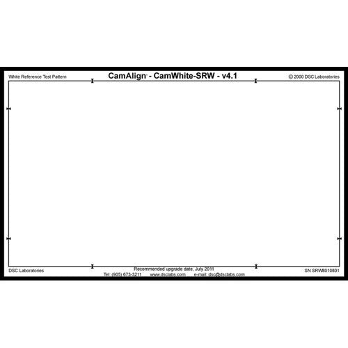 DSC Labs CamAlign CamWhite Chart (Senior)