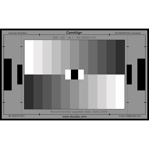 DSC Labs GrayScale Junior CamAlign Chip Chart