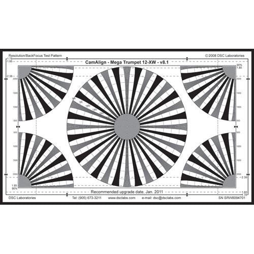 DSC Labs MegaTrumpet 12 Maxi Resolution & Focus Chart