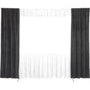 Da-Lite 36692 Wing Drapes ONLY for the 83 x 144" Fast-Fold Deluxe Frame (One Pair, Black)