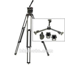 Daiwa / Slik Daiwa-11 Aluminum Tripod System - consists of: Daiwa-11 Fluid Head, 209 1-Stage Tripod, Mid-Level Spreader and Softcase - Supports 29 lbs