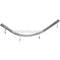 Delta 1 Muslin Mover Curved Track Section - 90 Degrees, 5'