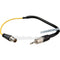 Delvcam 3.5mm Male to BNC Female Adapter Cable (12")