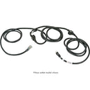 E-String Six Outlet AC Extension Cord, Black - 50' (120VAC/12-15A)