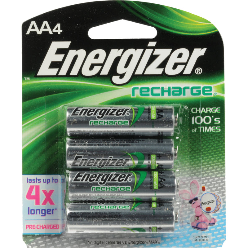 Energizer AA NiMH Rechargeable Batteries (2300mAh, 4 Pack)
