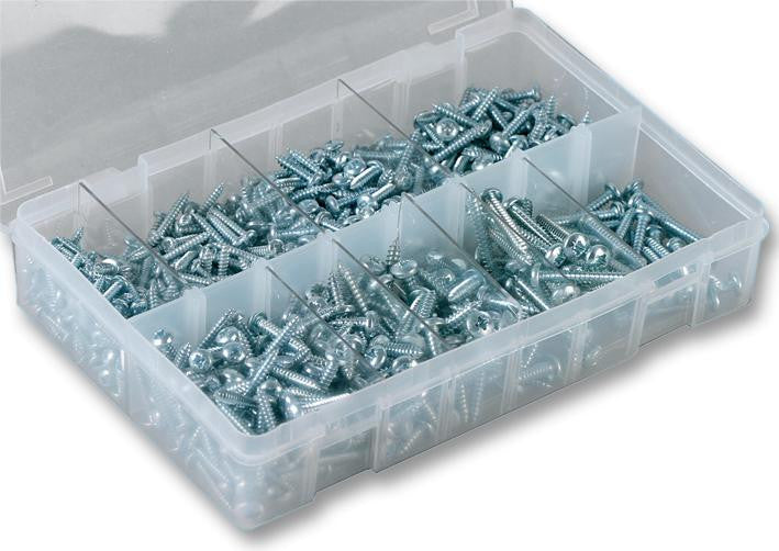 DURATOOL PPST-SP POZI PAN SELF TAPPING SCREW KIT, 650PCS