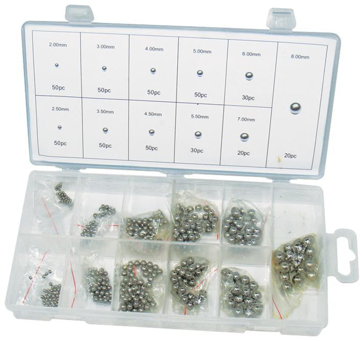 DURATOOL D01897 STEEL BALL ASSORTMENT, 450PCS