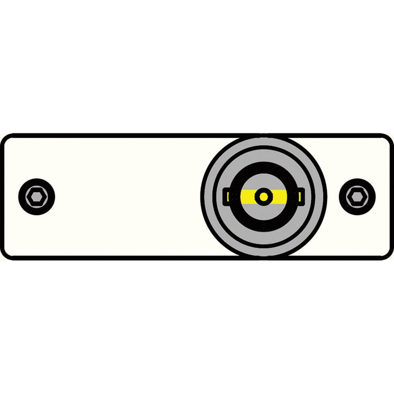 FSR IPS-V110S-WHT BNC to BNC Bulkhead Insert Plate (White)