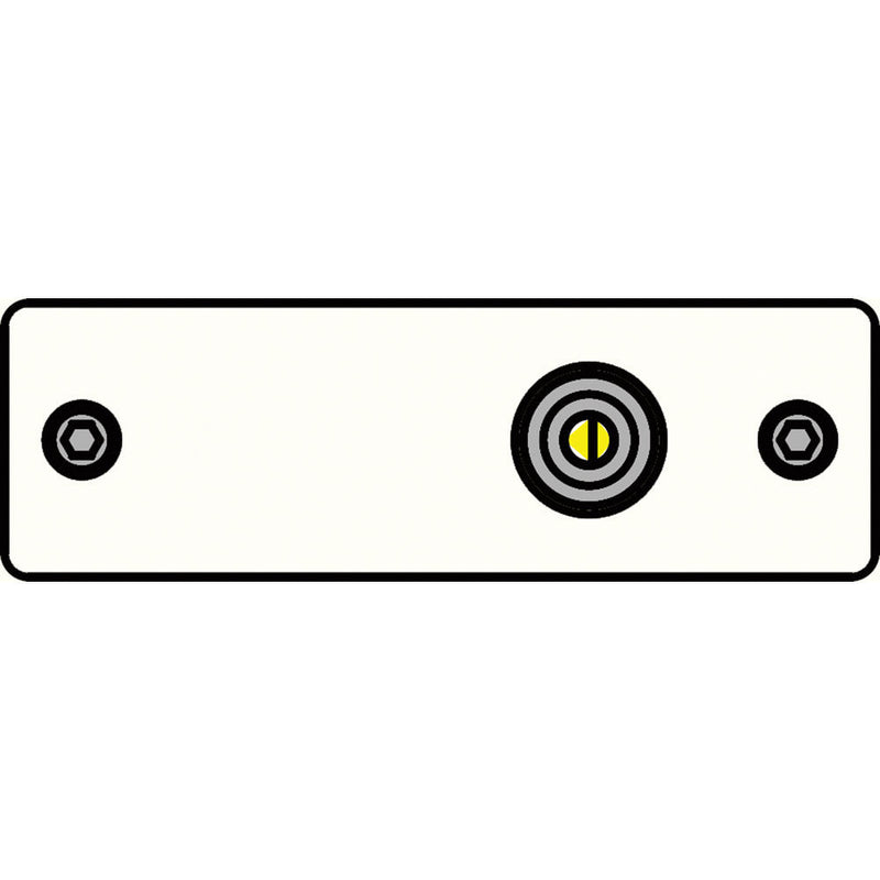 FSR IPS-V210S-WHT RCA (YEL) to Solder Cup Insert Plate (White)