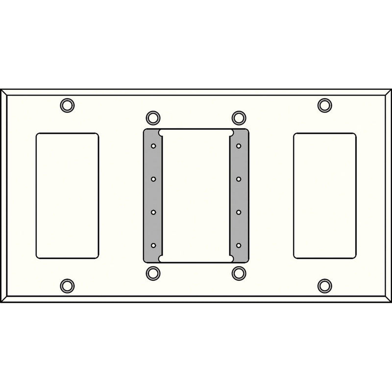 FSR IPS-WP4Q-WHT 4 Gang Wall Plate (White)