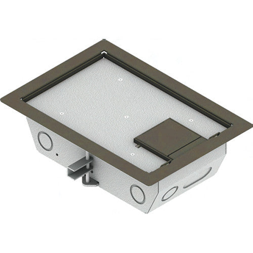 FSR RFL3-D1G-CLY Carpet Trim Cover- Single Door- 3.25" Deep Floor Box (Clay)