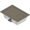 FSR RFL3-Q1G-SLCLY Carpet Trim Cover- Solid Door- 3.25" Deep Floor Box (Clay)