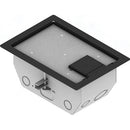 FSR RFL4.5-D1G-BLK Carpet Trim Cover- Single Door- 4.69" Deep Floor Box (Black)