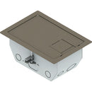 FSR RFL4.5-D2G-SLCLY Carpet Trim Cover- Solid Door- 4.69" Deep Floor Box (Clay)