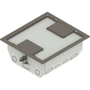 FSR RFL4.5-Q1G-CLYDD Carpet Trim Cover- Dual Door- 4.69" Deep Floor Box (Clay)