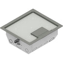 FSR RFL4.5-Q1G-CLY Carpet Trim Cover- Single Door- 4.69" Deep Floor Box (Clay)