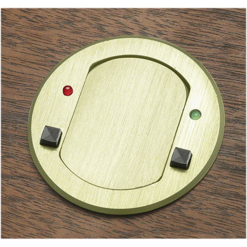 FSR T3-MJ-2B-BRS Table Top Microphone Insert (Round Brass Cover)