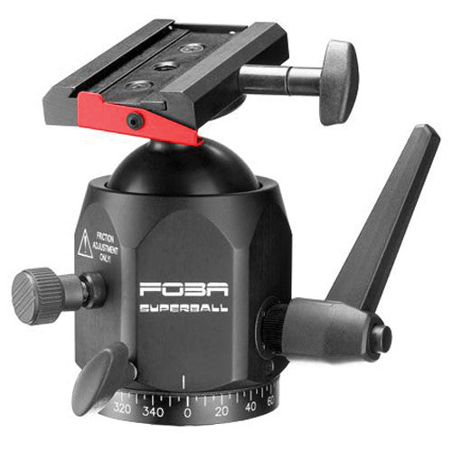 Foba Superball Ballhead with Independent Panning Lock & Quick Release (Requires Plate) - Supports 32.00 lb (14.51 kg)
