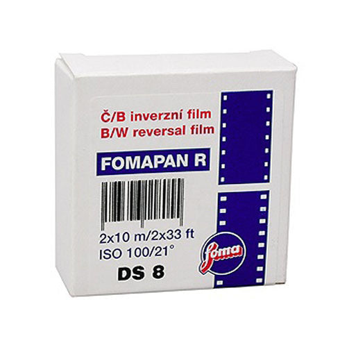 FOMAPAN R100 B&W Double Super 8 Reversal Film (33')