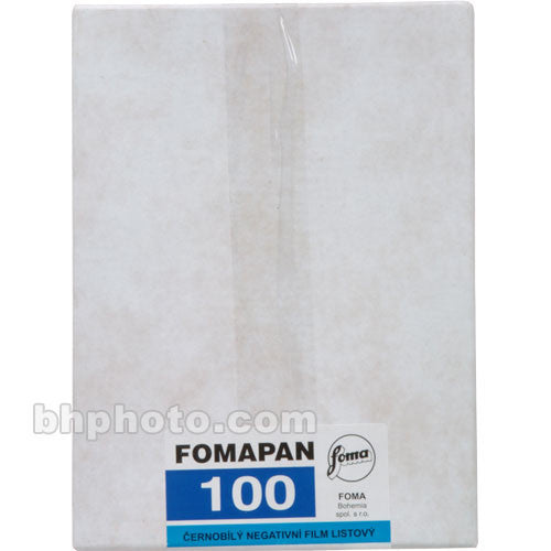 Fomapan Classic 100 4 x 5" Black and White Print (Negative) Film - 50 Sheets