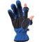 Freehands Women's Unlined Fleece Gloves (Large, Blue)