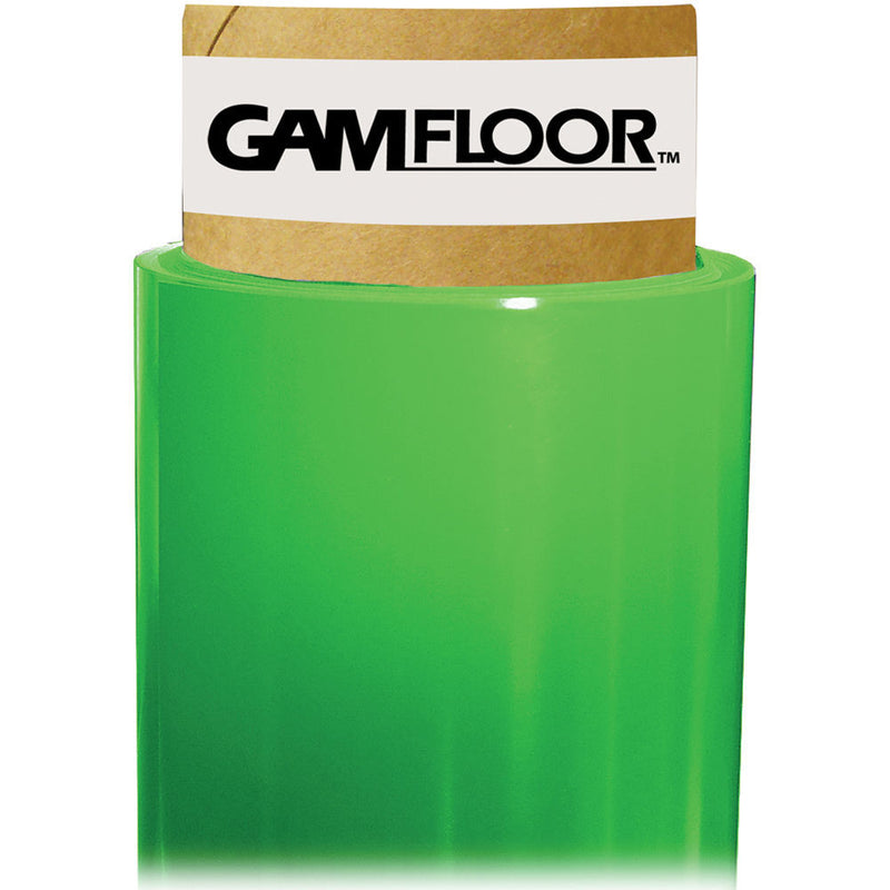 GamFloor Roll (48" x 50' / 1.2 x 15.2 m), (Matte Green - Chromakey)