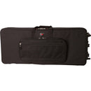 Gator Cases Rigid EPS Foam Lightweight Case with Wheels for Slim 76 Note Keyboards (Black)