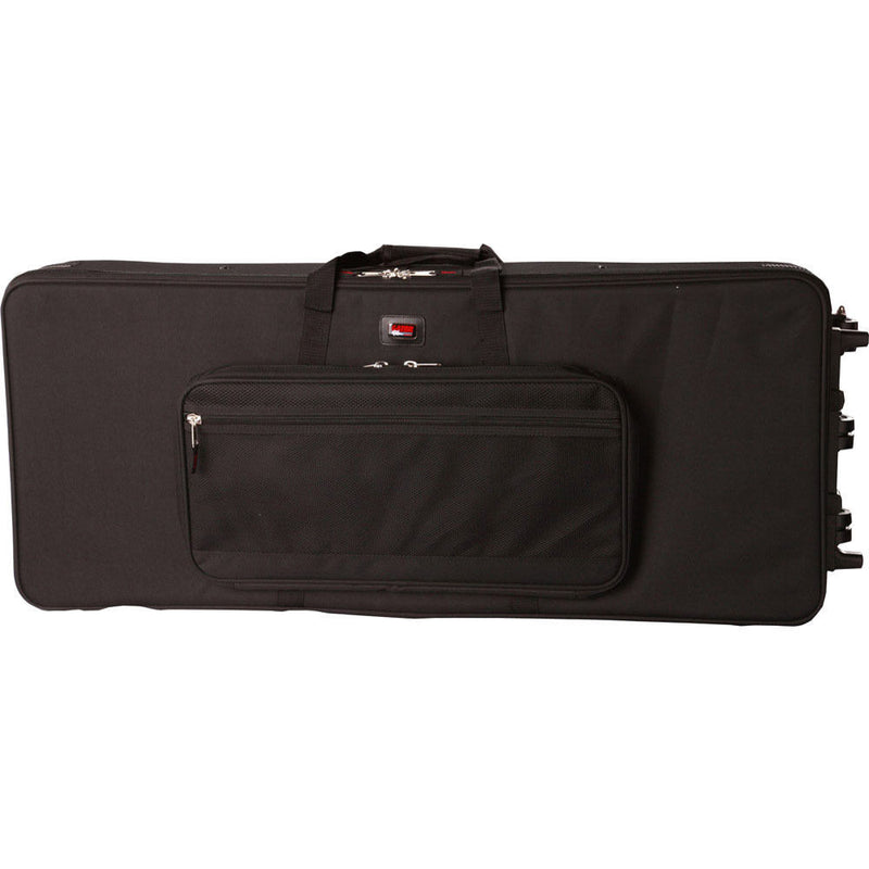 Gator Cases Rigid EPS Foam Lightweight Case with Wheels for Slim 76 Note Keyboards (Black)