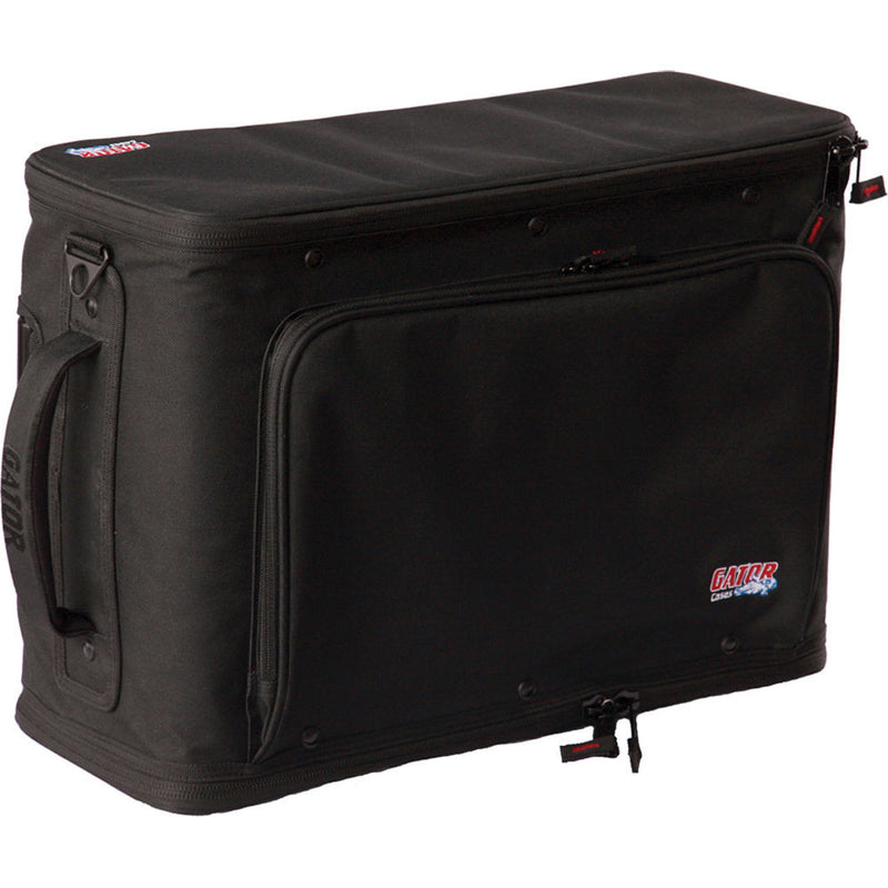 Gator Cases 3U Lightweight Rolling Rack Bag (Black)