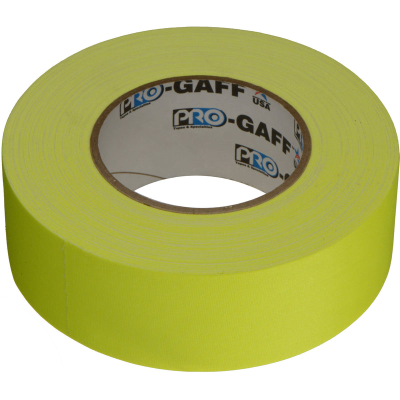 ProTapes Pro Gaffer Tape (2" x 50 yd, Fluorescent Yellow)