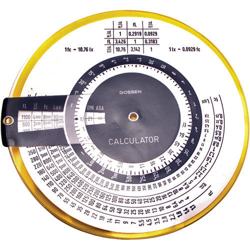 Gossen Calculator for Panlux and Panlux 2 Meters