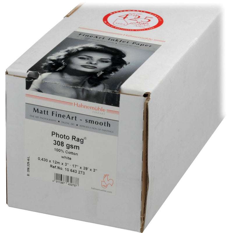 Hahnem�hle Photo Rag 308 Matte FineArt Paper (17" x 39' Roll)
