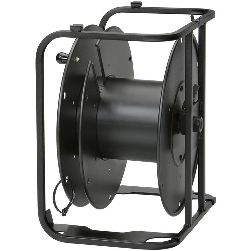 Hannay Reels AVD-2 Portable Cable Storage Reel With Slotted Divider Disc (Black)
