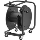 Hannay Reels AVD-3 Audio/Video Reel with Divider and 2" Casters (Black)